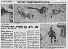2006-02-16 - Treuchtlinger Kurier - Schneechaos Bayerischer Wald