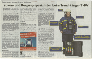 2016-05-04 - Treuchtlinger Kurier - Blaulichttag WUG (2)